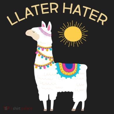 Llater Hater Llama Adult Drive Performance Visor