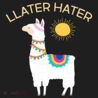 Llater Hater Llama Adult Drive Performance Visor thumb 2