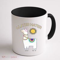 Llater Hater Llama Coffee Mug thumb 1