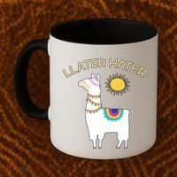 Llater Hater Llama Coffee Mug thumb 2