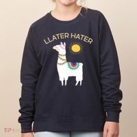 Llater Hater Llama Women's Sweatshirt thumb 0