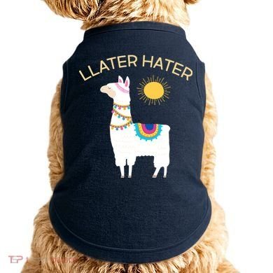 Llater Hater Llama Doggie Tank