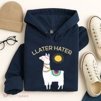 Llater Hater Llama Hoodie thumb 4