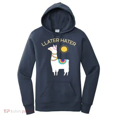 Llater Hater Llama Women's Hoodie
