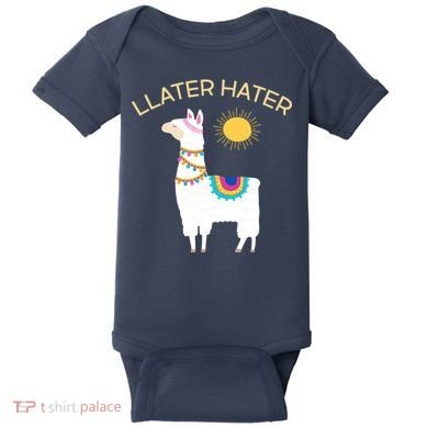 Llater Hater Llama Baby Bodysuit