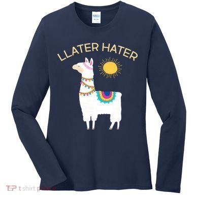 Llater Hater Llama Women's Long Sleeve Shirt
