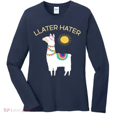 Llater Hater Llama Women's Long Sleeve Shirt