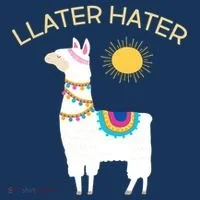 Llater Hater Llama Women's Long Sleeve Shirt thumb 2
