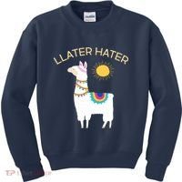 Llater Hater Llama Kids Sweatshirt thumb 0