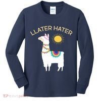Llater Hater Llama Kids Long Sleeve Shirt thumb 0