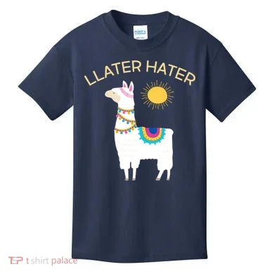 Llater Hater Llama Kids T-Shirt