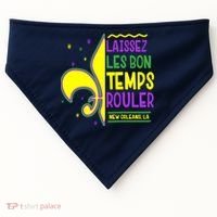 Laissez Les Bon Temps Rouler Let The Good Times Roll USA-Made Doggie Bandana thumb 0