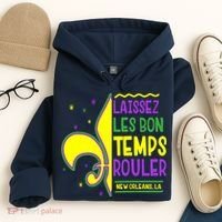 Laissez Les Bon Temps Rouler Let The Good Times Roll Hoodie thumb 4
