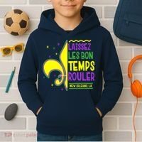 Laissez Les Bon Temps Rouler Let The Good Times Roll Kids Hoodie thumb 2