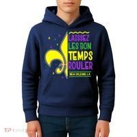 Laissez Les Bon Temps Rouler Let The Good Times Roll Kids Hoodie thumb 4