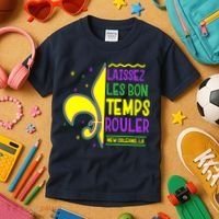 Laissez Les Bon Temps Rouler Let The Good Times Roll Kids T-Shirt thumb 3