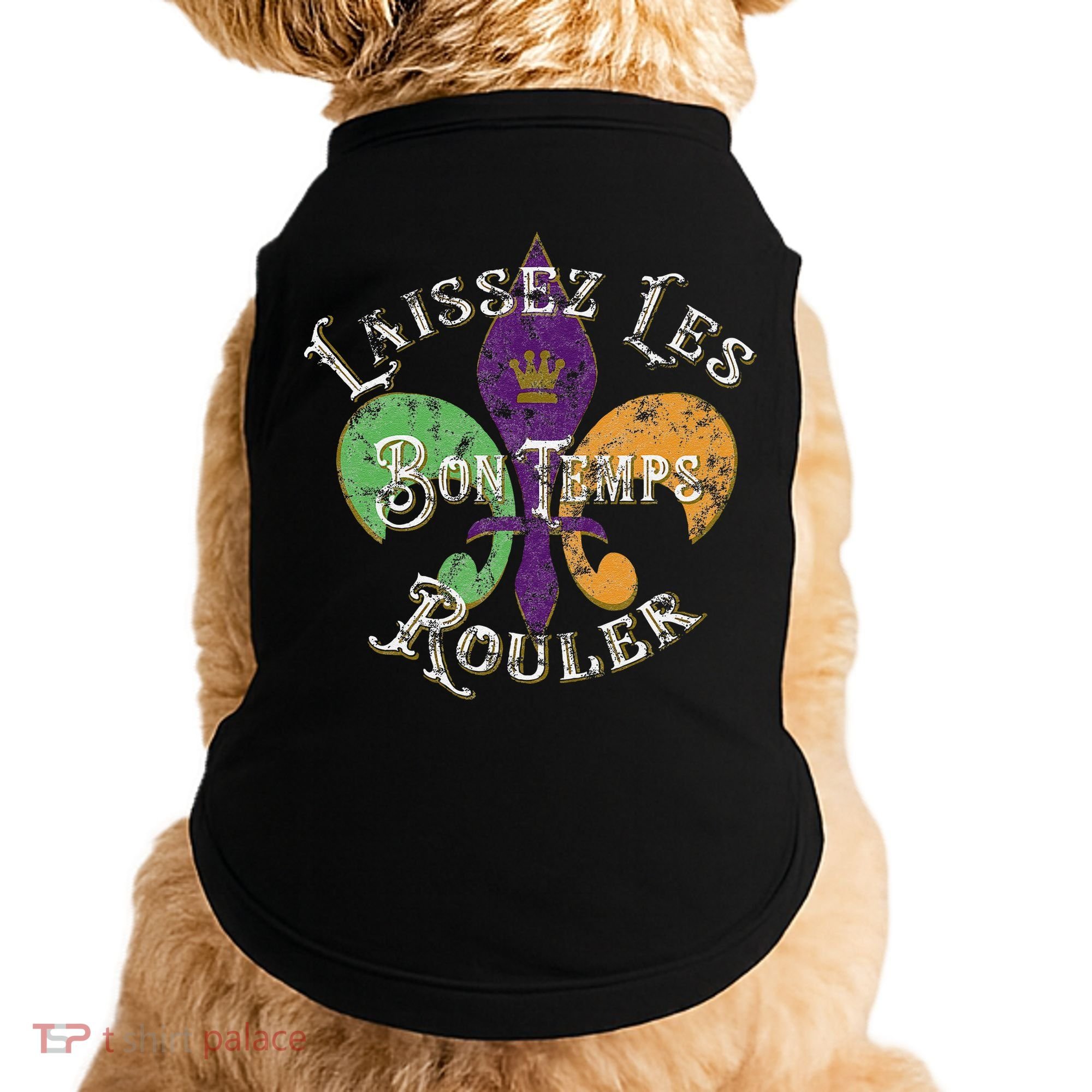 Laissez Les Bon Temps Rouler Mardi Gras 2024 Fleur De Lis Doggie Tank