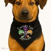 Laissez Les Bon Temps Rouler Mardi Gras 2024 Fleur De Lis USA-Made Doggie Bandana thumb 1