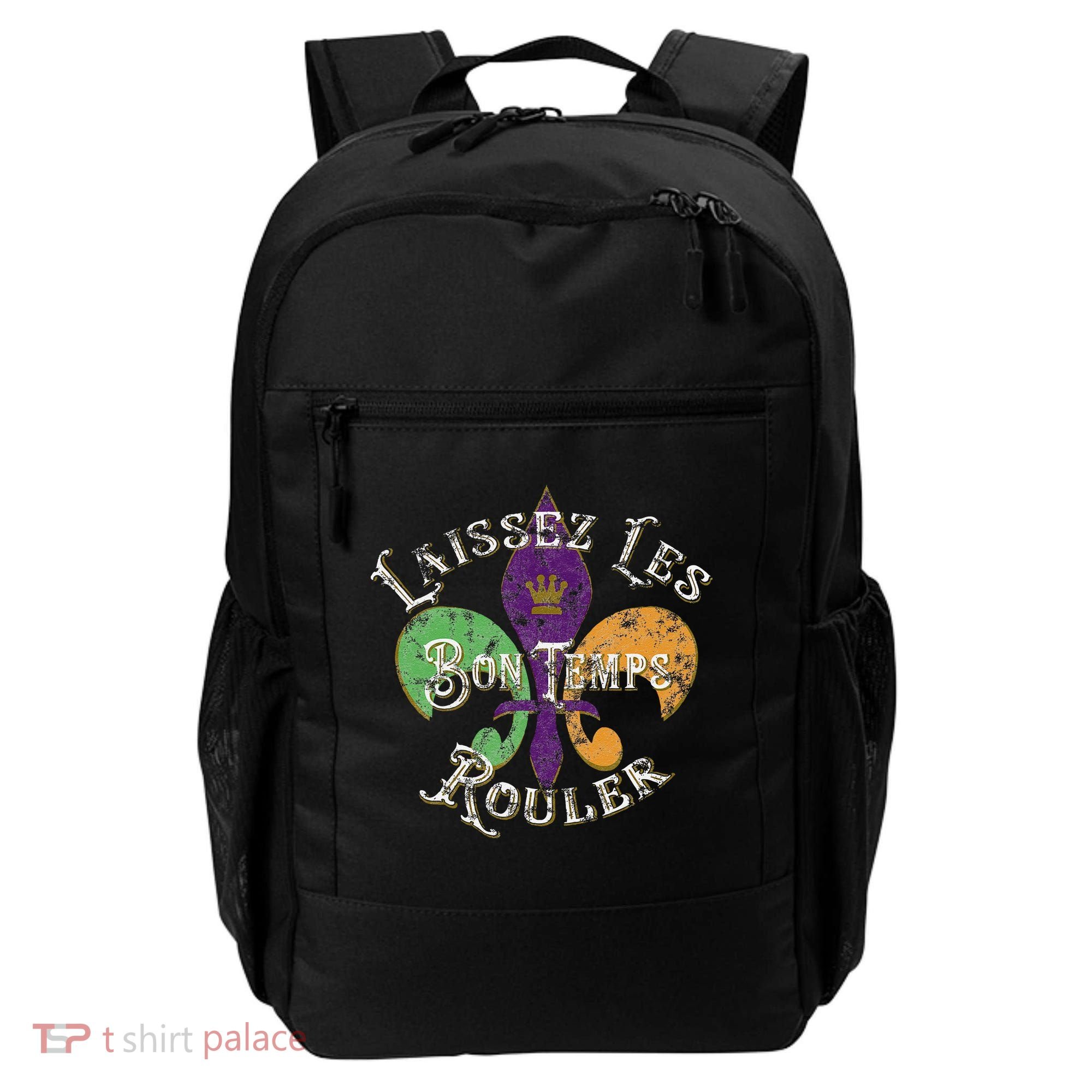 Laissez Les Bon Temps Rouler Mardi Gras 2024 Fleur De Lis Backpack