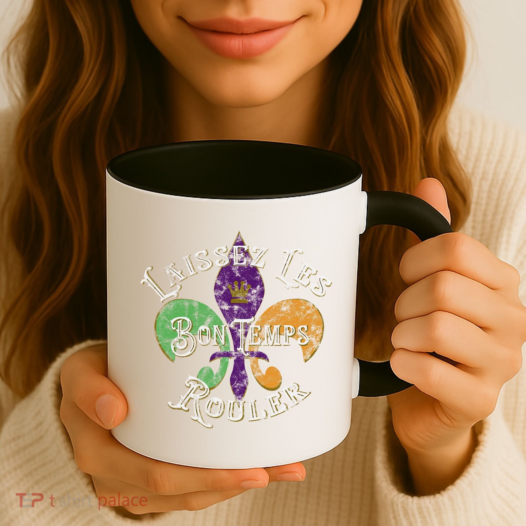 Laissez Les Bon Temps Rouler Mardi Gras 2024 Fleur De Lis Coffee Mug