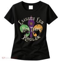 Laissez Les Bon Temps Rouler Mardi Gras 2024 Fleur De Lis Women's T-Shirt thumb 0
