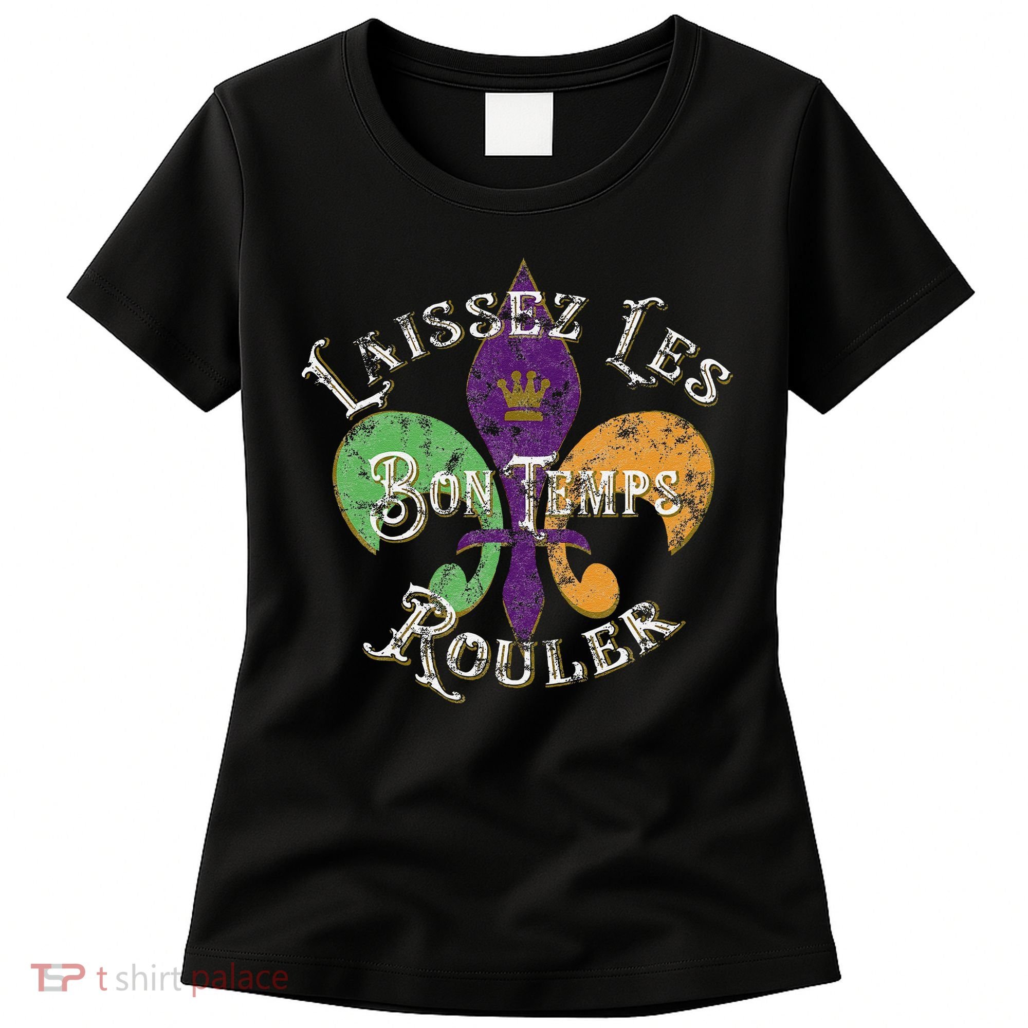 Laissez Les Bon Temps Rouler Mardi Gras 2024 Fleur De Lis Women's T-Shirt