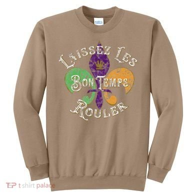 Laissez Les Bon Temps Rouler Mardi Gras 2024 Fleur De Lis Sweatshirt