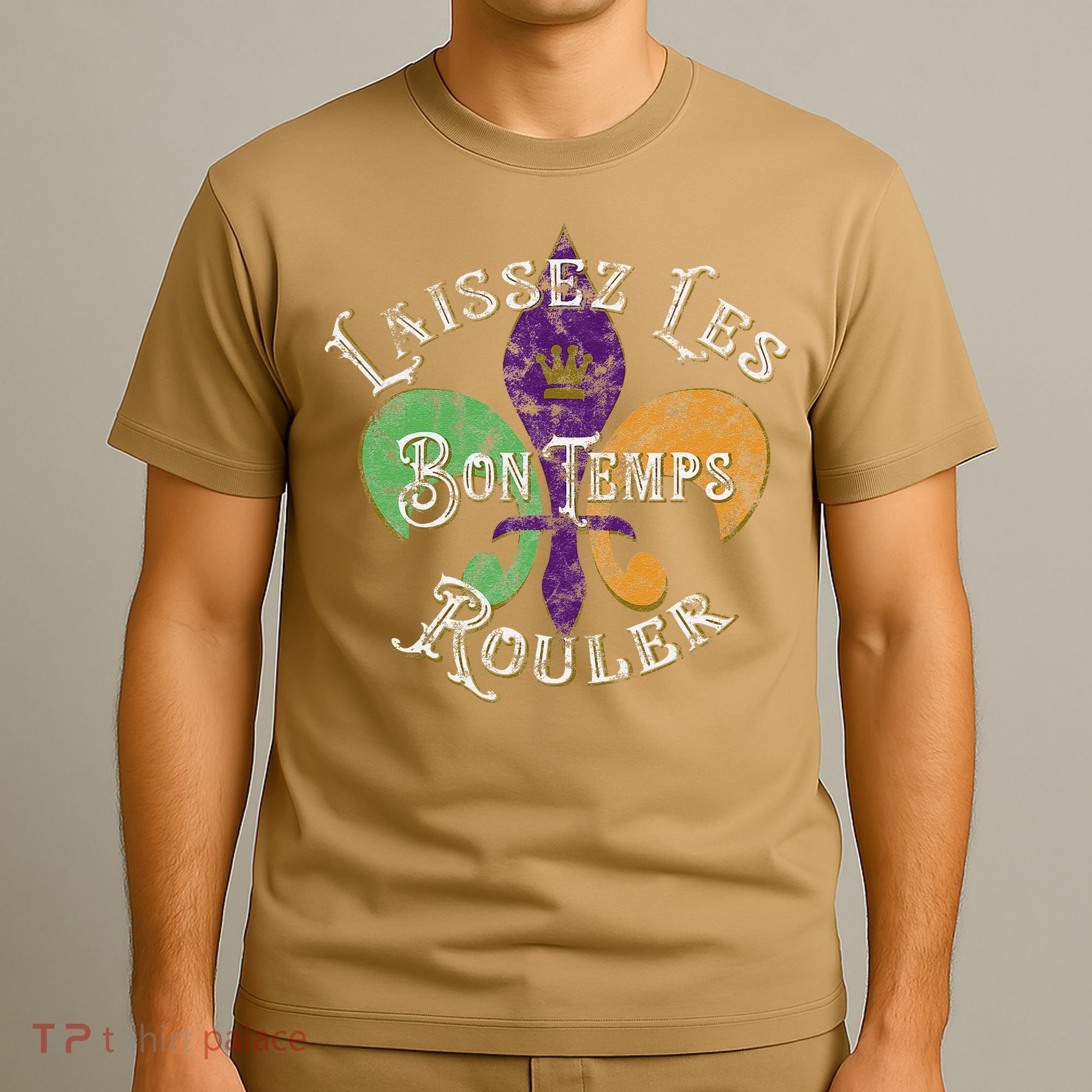 Laissez Les Bon Temps Rouler Mardi Gras 2024 Fleur De Lis T-Shirt