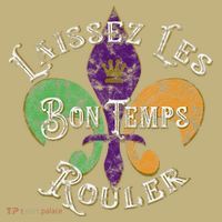 Laissez Les Bon Temps Rouler Mardi Gras 2024 Fleur De Lis Button thumb 1