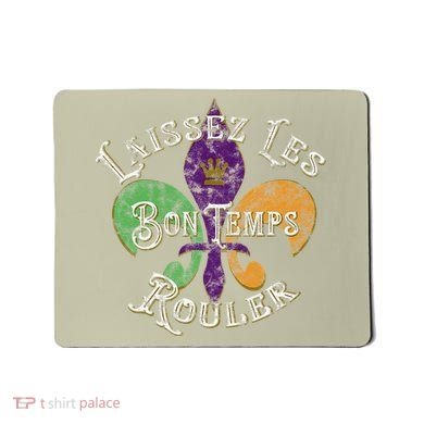 Laissez Les Bon Temps Rouler Mardi Gras 2024 Fleur De Lis Mousepad