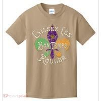 Laissez Les Bon Temps Rouler Mardi Gras 2024 Fleur De Lis Kids T-Shirt thumb 0