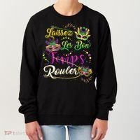 Laissez Les Bon Temps Rouler Mardi Gras Beads Tee   Women's Sweatshirt thumb 0
