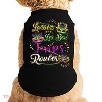 Laissez Les Bon Temps Rouler Mardi Gras Beads Tee   Doggie Tank thumb 0