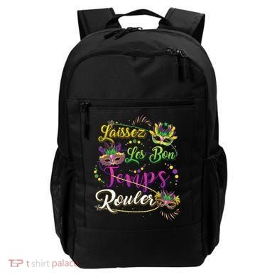 Laissez Les Bon Temps Rouler Mardi Gras Beads Tee   Backpack