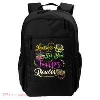 Laissez Les Bon Temps Rouler Mardi Gras Beads Tee   Backpack thumb 0
