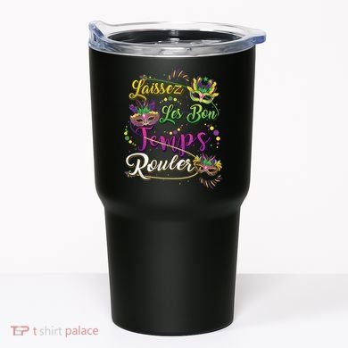 Laissez Les Bon Temps Rouler Mardi Gras Beads Tee   Tumbler