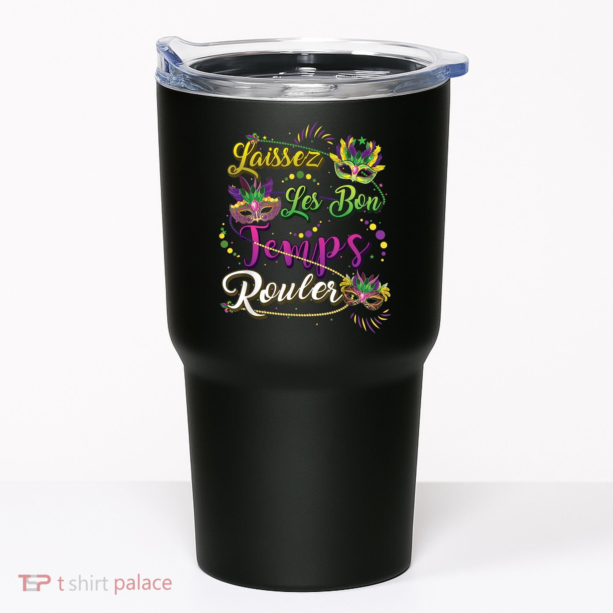Laissez Les Bon Temps Rouler Mardi Gras Beads Tee   Tumbler