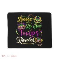 Laissez Les Bon Temps Rouler Mardi Gras Beads Tee   Mousepad thumb 0