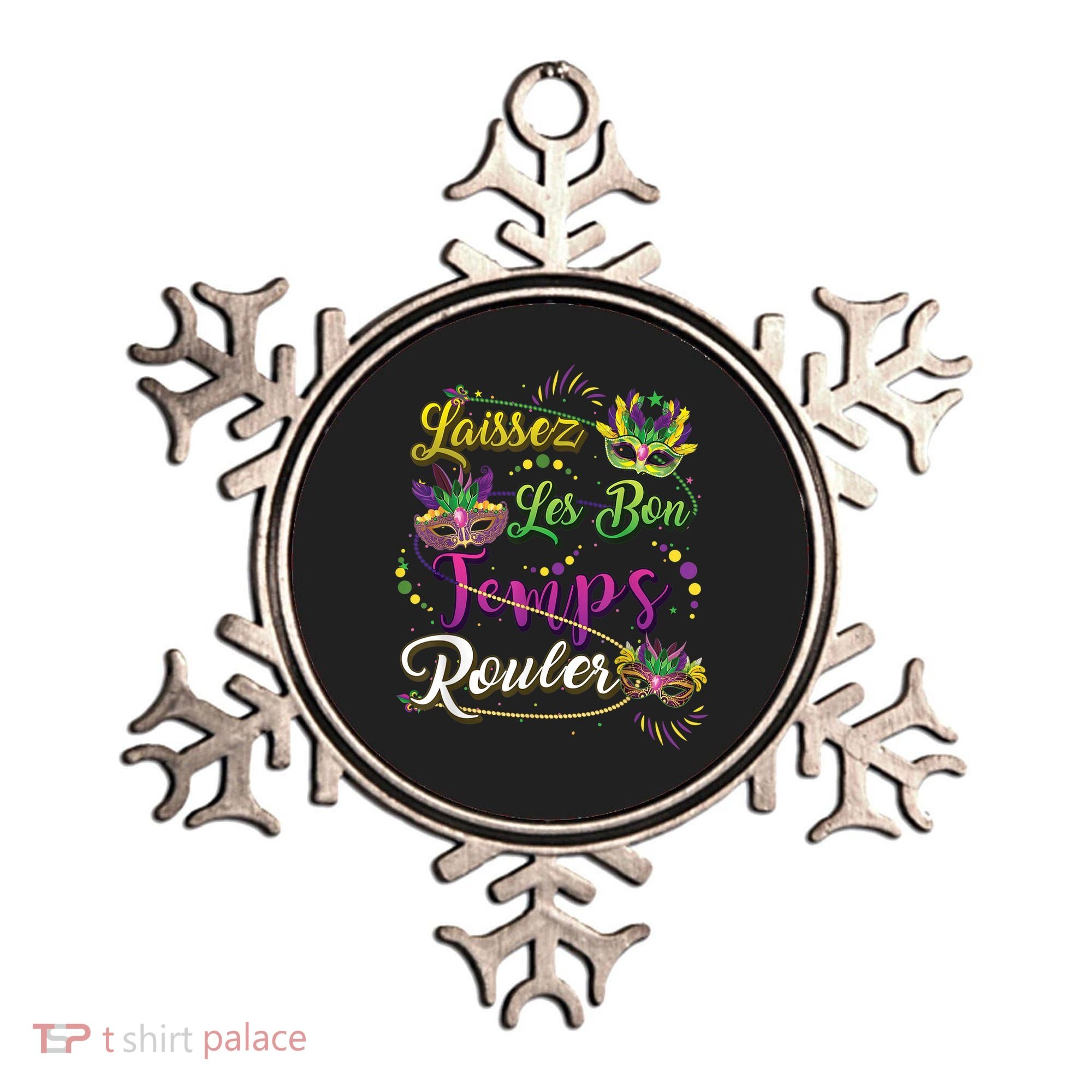 Laissez Les Bon Temps Rouler Mardi Gras Beads Tee   Ornament