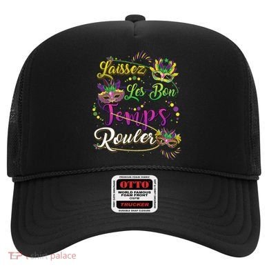 Laissez Les Bon Temps Rouler Mardi Gras Beads Tee   Hat