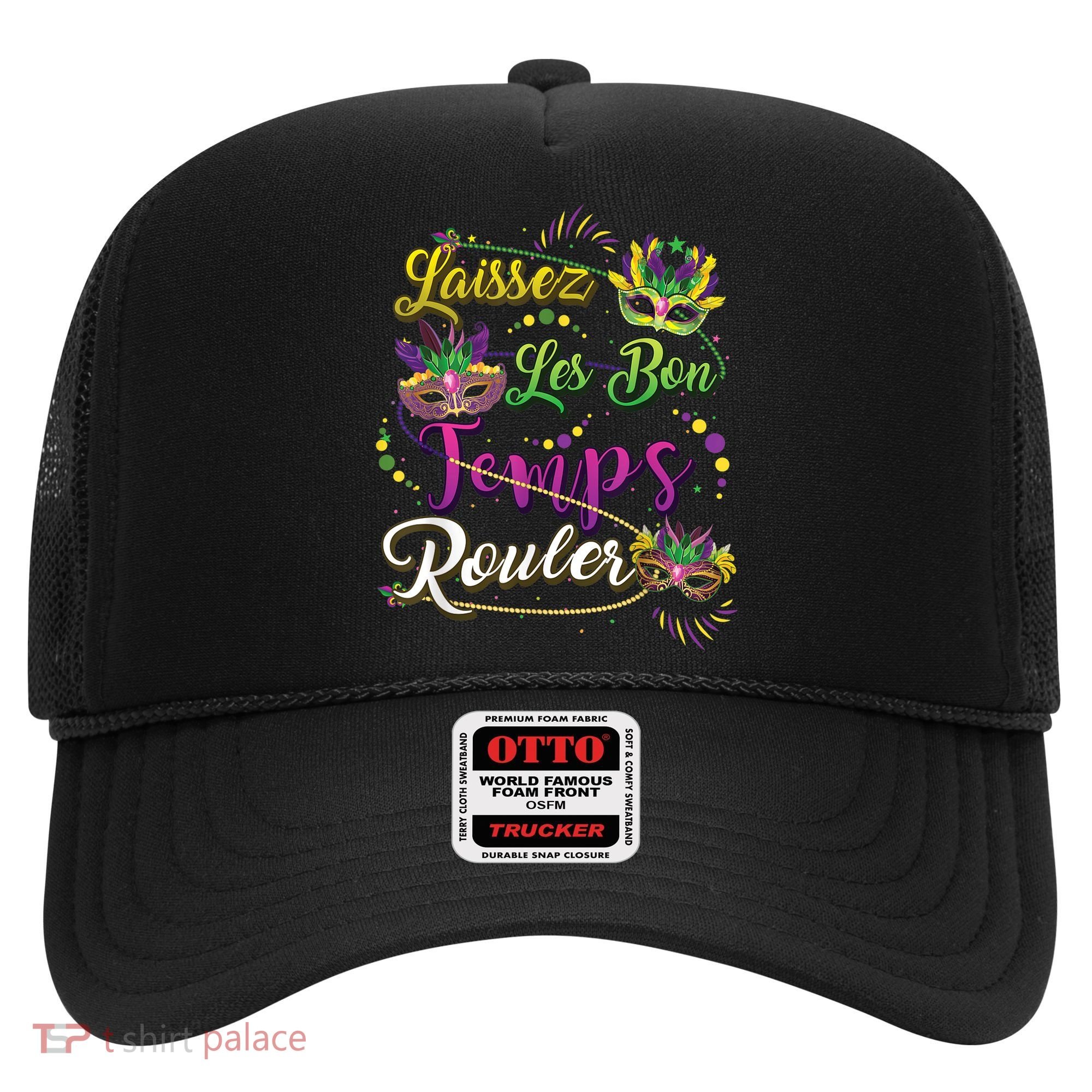 Laissez Les Bon Temps Rouler Mardi Gras Beads Tee   Hat