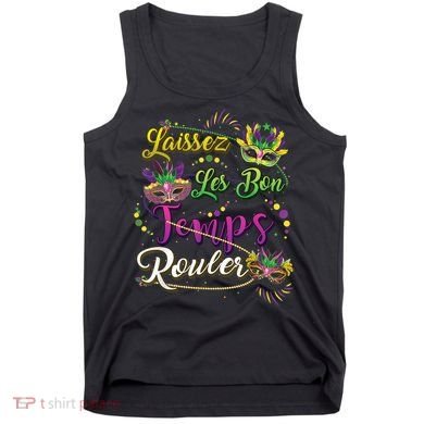 Laissez Les Bon Temps Rouler Mardi Gras Beads Tee   Tank Top
