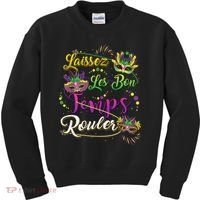 Laissez Les Bon Temps Rouler Mardi Gras Beads Tee   Kids Sweatshirt thumb 0