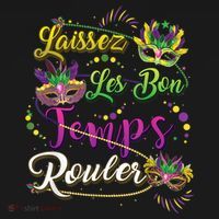 Laissez Les Bon Temps Rouler Mardi Gras Beads Tee   Kids Sweatshirt thumb 2