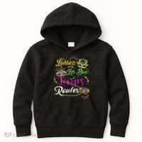 Laissez Les Bon Temps Rouler Mardi Gras Beads Tee   Kids Hoodie thumb 0