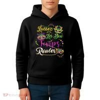 Laissez Les Bon Temps Rouler Mardi Gras Beads Tee   Kids Hoodie thumb 4