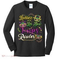Laissez Les Bon Temps Rouler Mardi Gras Beads Tee   Kids Long Sleeve Shirt thumb 0