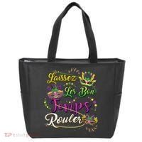 Laissez Les Bon Temps Rouler Mardi Gras Beads Tee   Tote Bag thumb 0