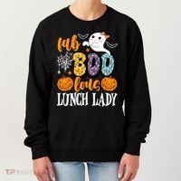 Lunch Lady Boo Halloween Festive Cute Women's Sweatshirt thumb 0