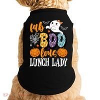 Lunch Lady Boo Halloween Festive Cute Doggie Tank thumb 0